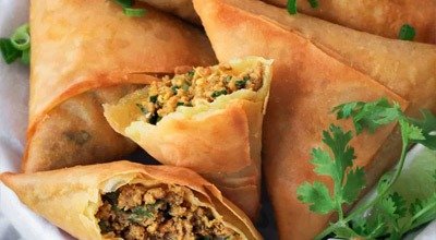 Qeema Samosa (Three Pieces)